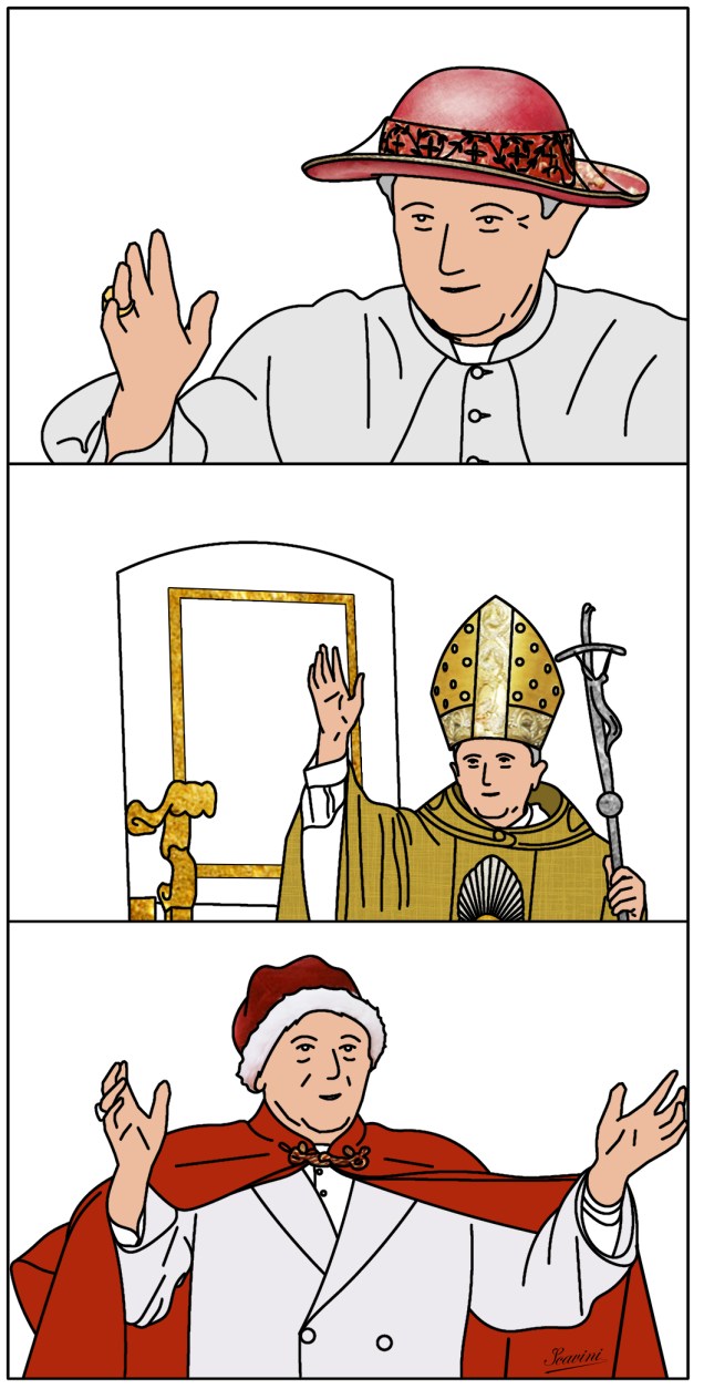 pape benoit 16 chapeaux