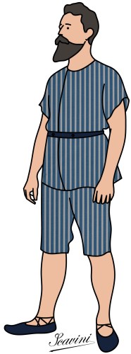 bord de mer rayé maillot de bain ancien