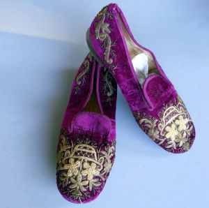 slippers victorien 1850 - 1870